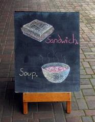 Cafe Sidewalk Sign