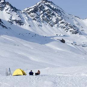 Lonely Tent in Alaska