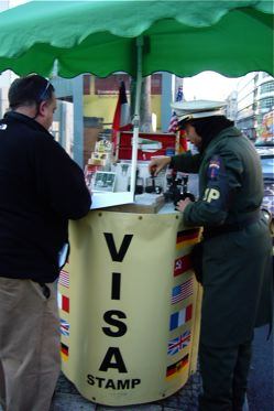 Visa stamp checkpoint charlie