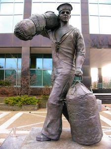 Sailor Statue in Nova Scotia