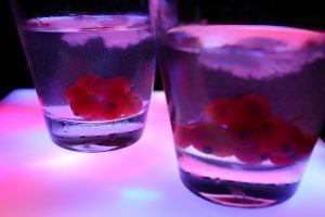 Fruit drink glasses