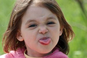Funny little girl