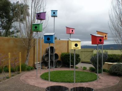 Birdhouse Art at CornerStone Sonoma