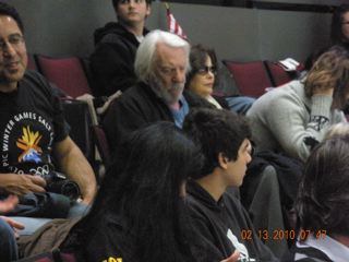 Opening ceremony narrator Donald Sutherland