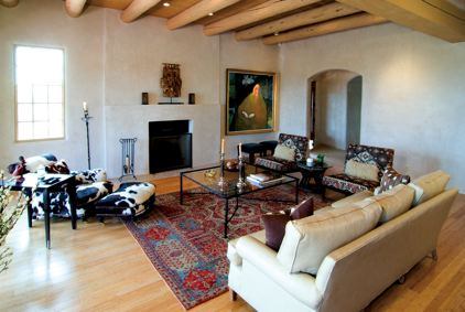 The great room of a homestay house