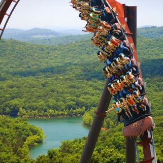 Silver Dollar City roller coaster - photo courtesy Branson/Lakes CVB