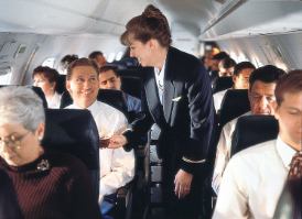American Airlines flight attendant