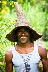 Slave Savannah owner and founder, Gilbert Larose, wearing Bakoua